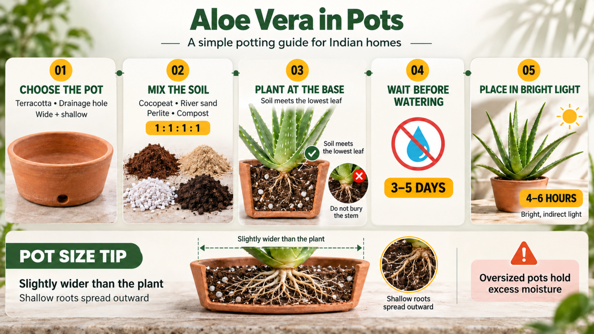 How to Grow Aloe Vera in Pots